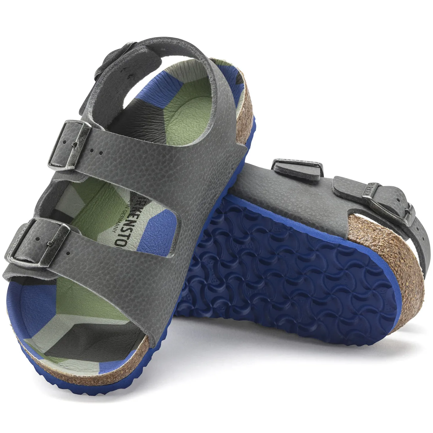 Birkenstock Strap Sandals<Milano Kids Desert Soil Camo Gray