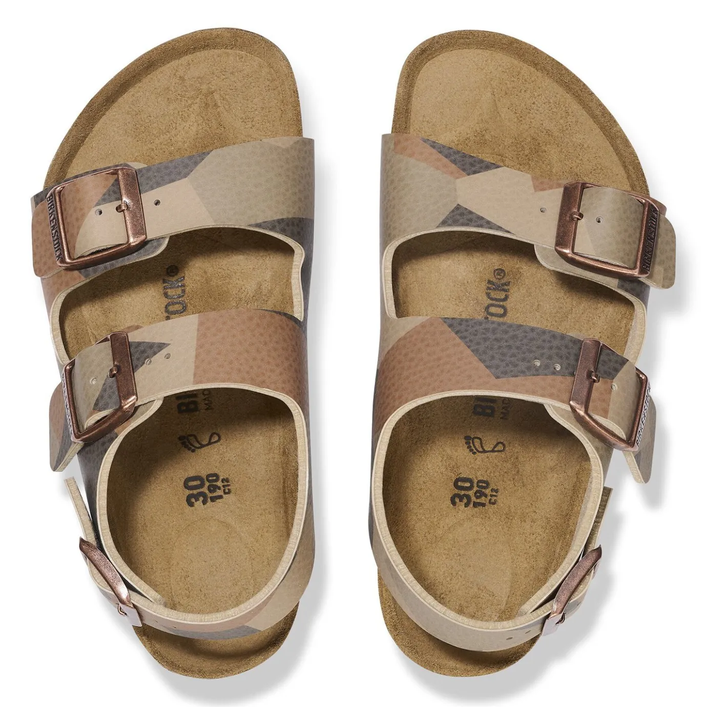 Birkenstock Strap Sandals<Milano Kids Desert Soil Geo Camo Core