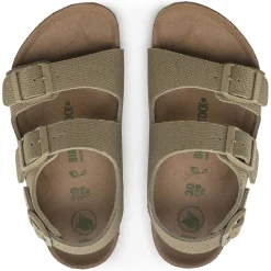Birkenstock Strap Sandals<Milano Kids Vegan Vegan Canvas Faded Khaki