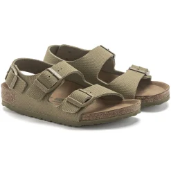 Birkenstock Strap Sandals<Milano Kids Vegan Vegan Canvas Faded Khaki