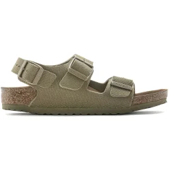Birkenstock Strap Sandals<Milano Kids Vegan Vegan Canvas Faded Khaki