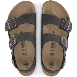 Birkenstock Ankle-Strap Sandals<Milano Vegan Desert Dust Black