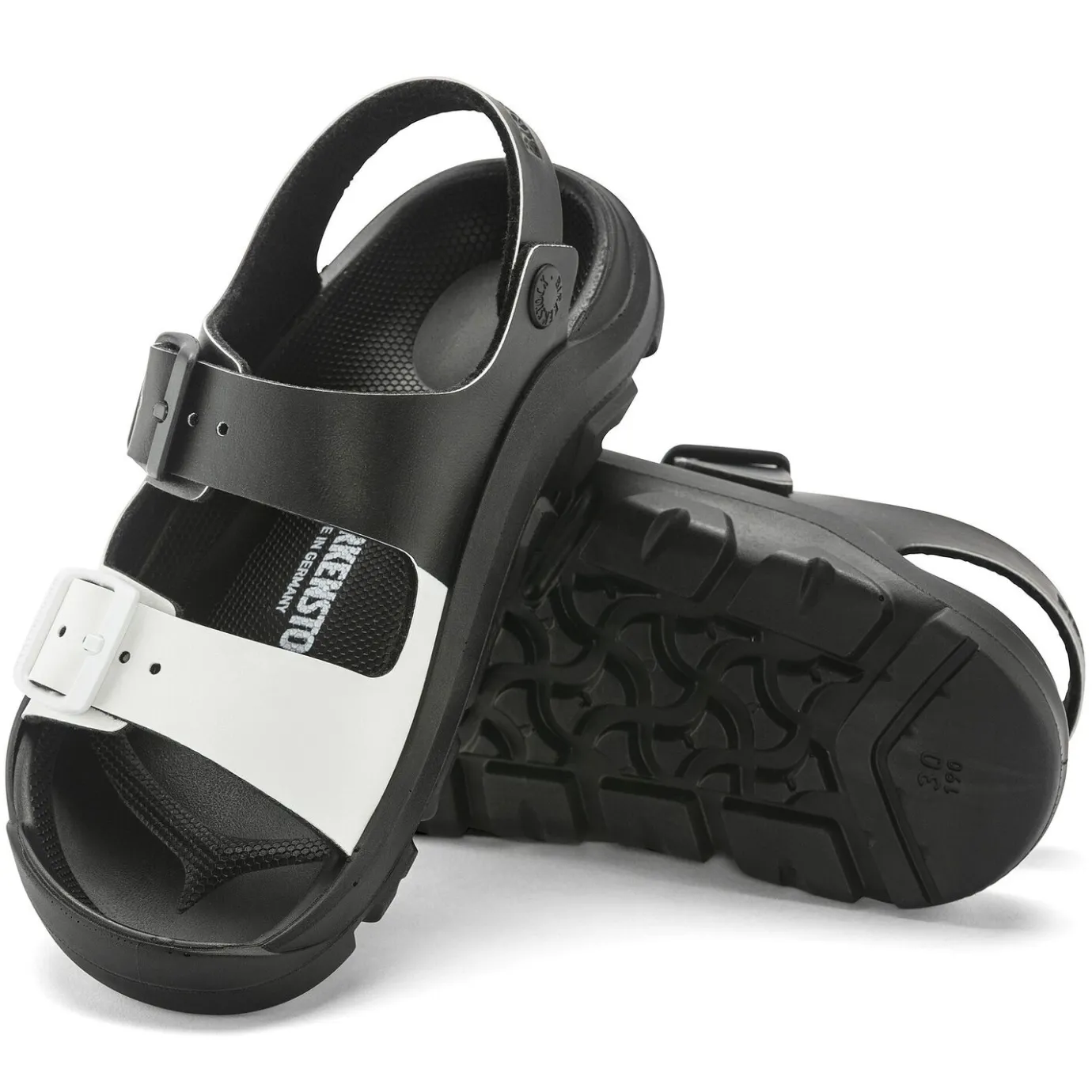 Birkenstock Strap Sandals<Mogami Black/White