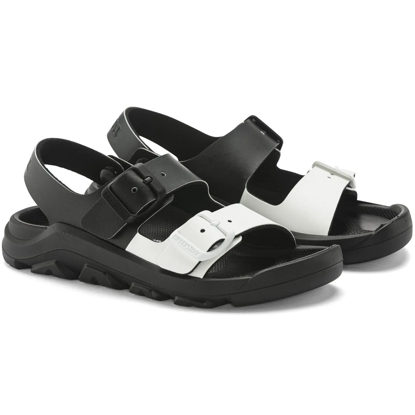Birkenstock Strap Sandals<Mogami Black/White
