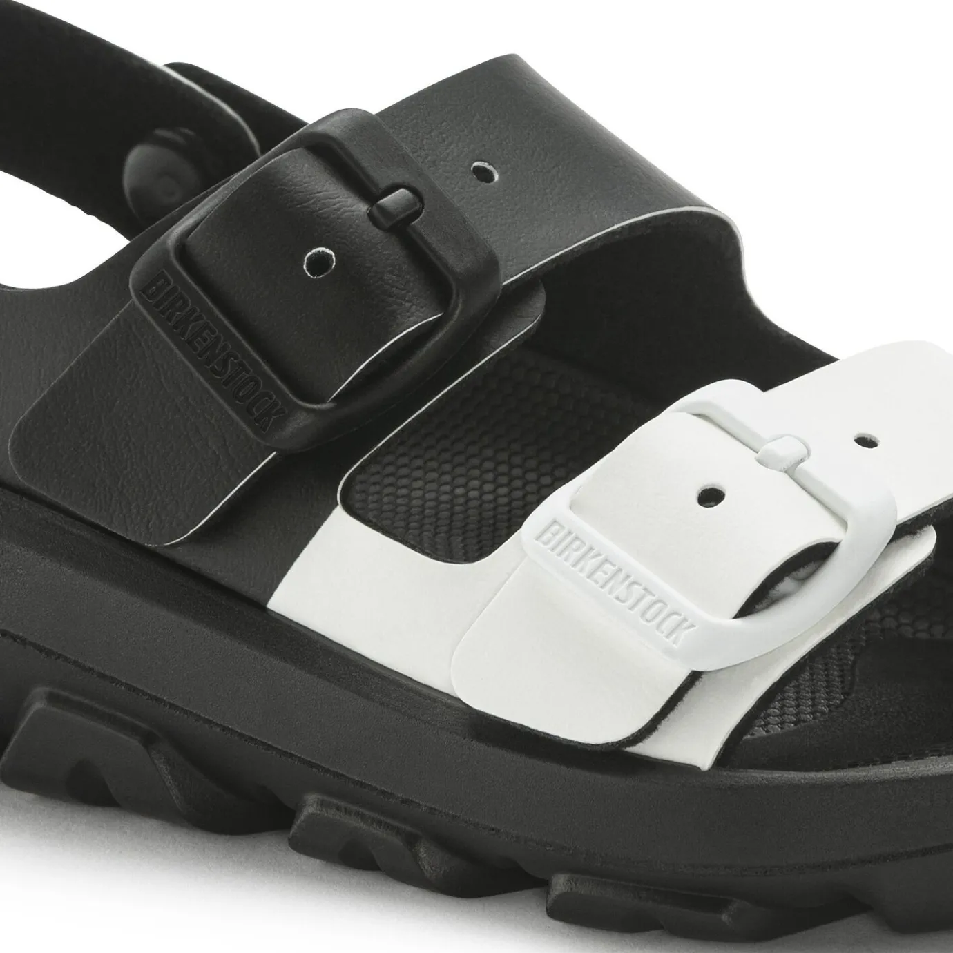 Birkenstock Strap Sandals<Mogami Black/White