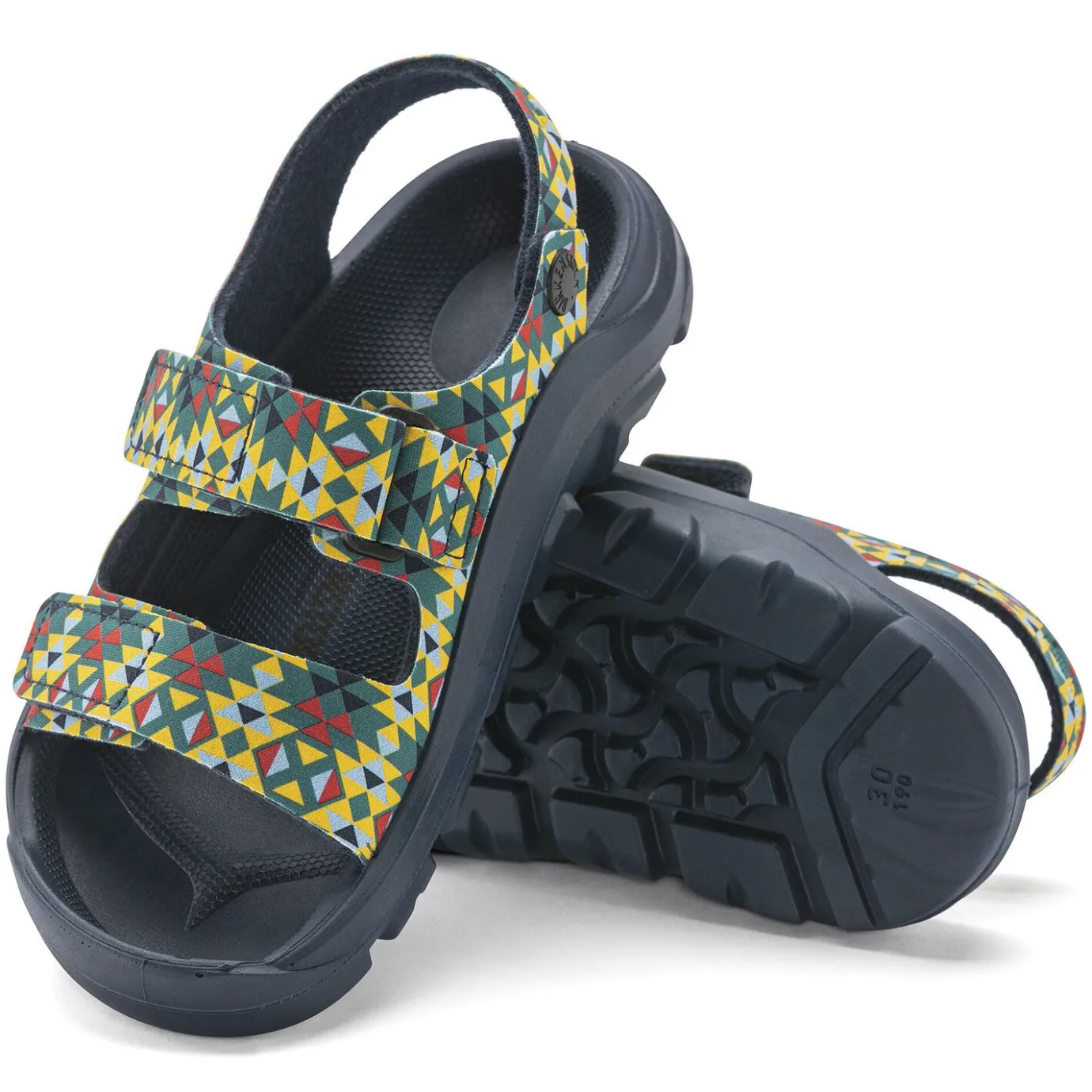 Birkenstock Strap Sandals<Mogami Hl Triangles Multi Lake Green