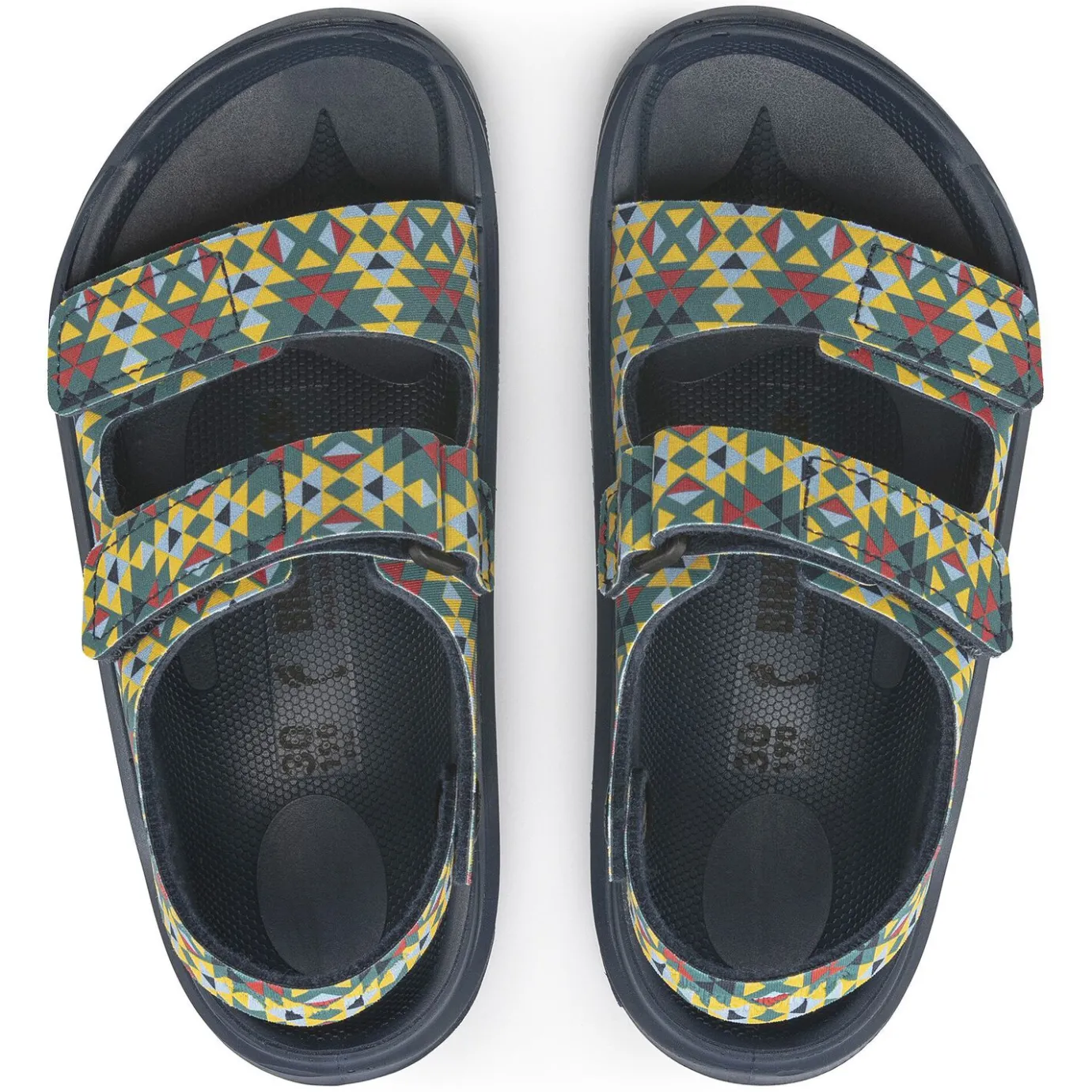 Birkenstock Strap Sandals<Mogami Hl Triangles Multi Lake Green