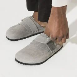 Birkenstock Clogs<Nagoya Desert Buck Whale Gray
