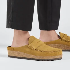 Birkenstock Clogs<Naples Corduroy Cork Brown