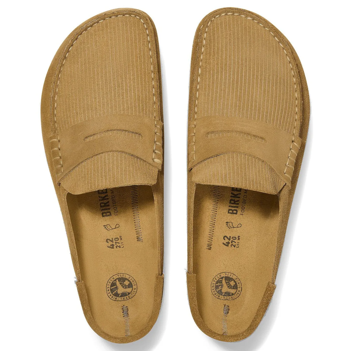 Birkenstock Clogs<Naples Corduroy Cork Brown
