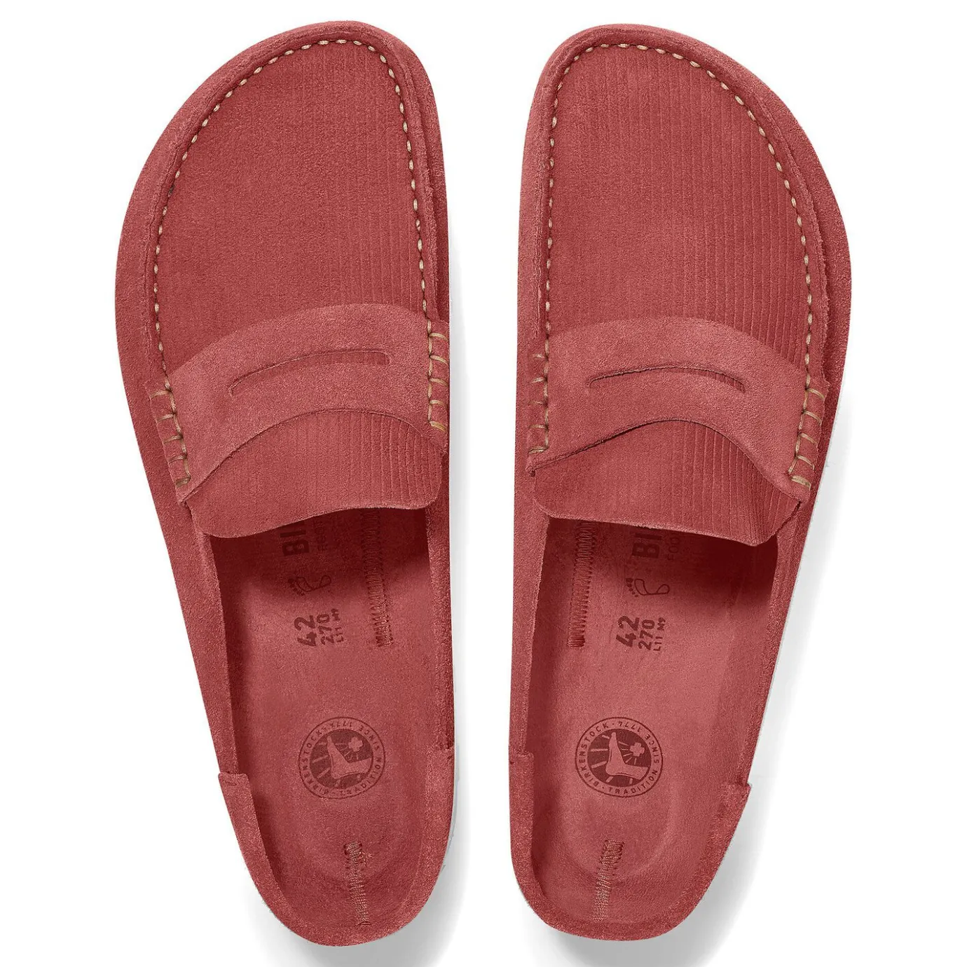 Birkenstock Clogs<Naples Corduroy Sienna Red
