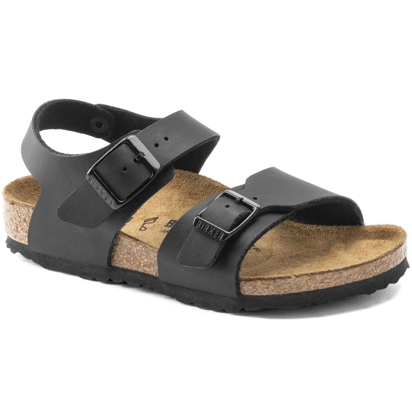 Birkenstock Strap Sandals<New York Kids Black