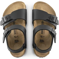 Birkenstock Strap Sandals<New York Kids Black