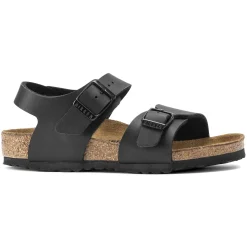 Birkenstock Strap Sandals<New York Kids Black