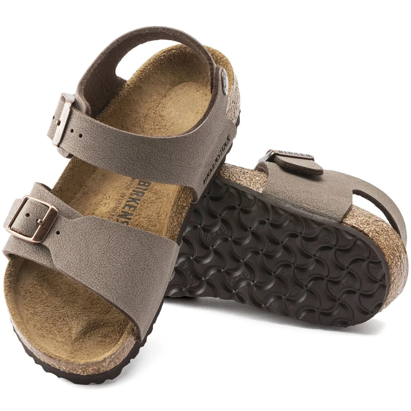 Birkenstock Strap Sandals<New York Kids Mocha