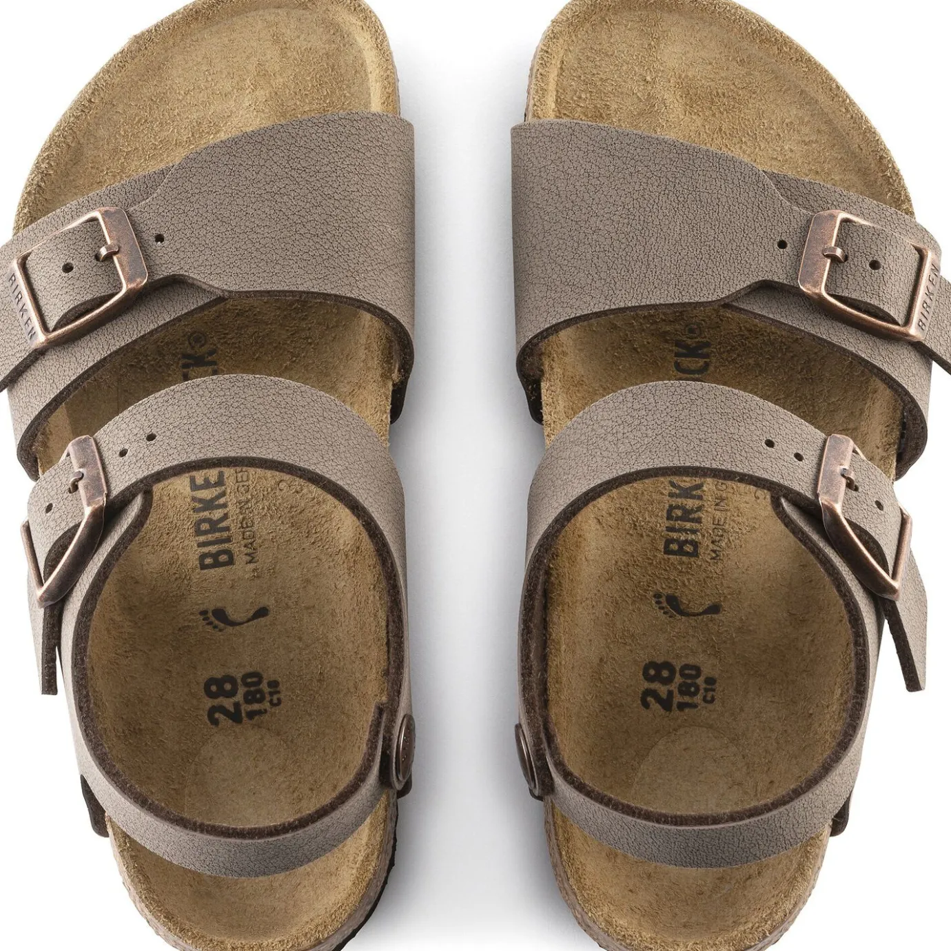 Birkenstock Strap Sandals<New York Kids Mocha