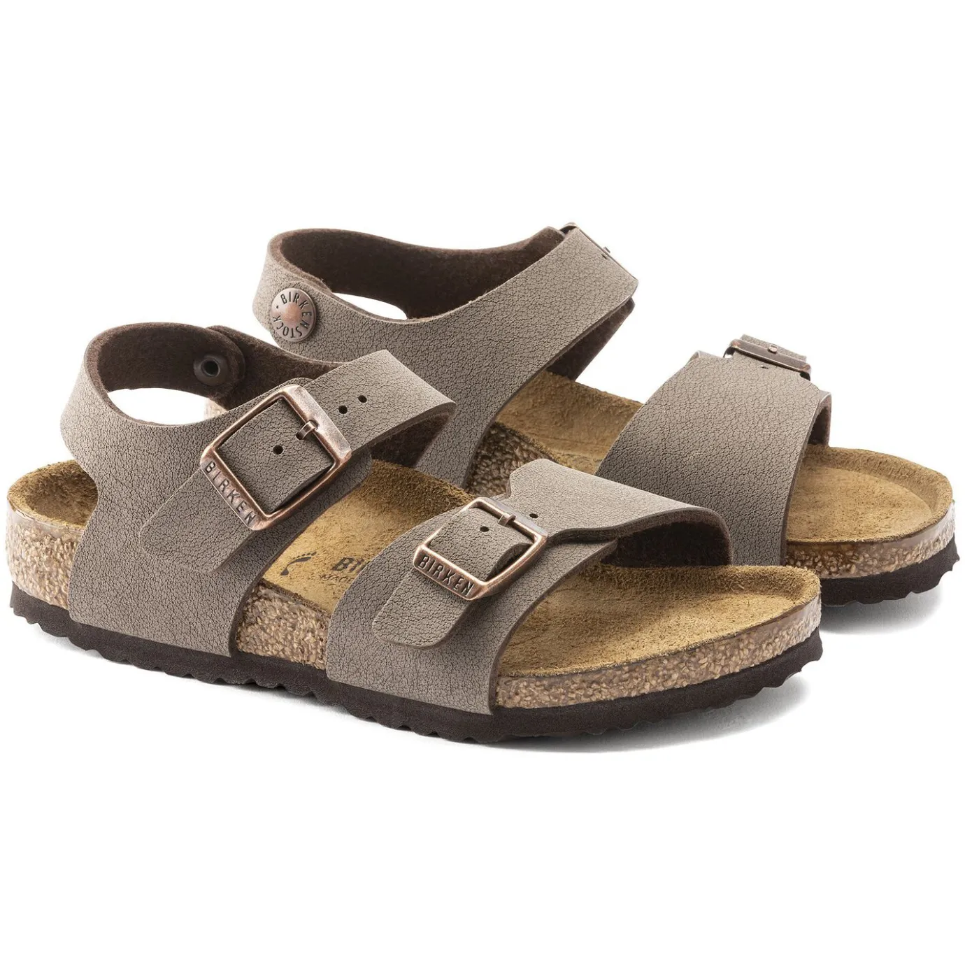 Birkenstock Strap Sandals<New York Kids Mocha