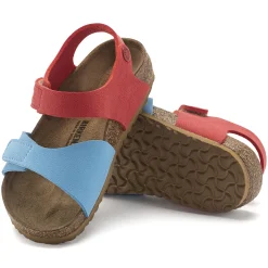 Birkenstock Strap Sandals<Palu Kids Logo Bs Sky Blue/Active Red