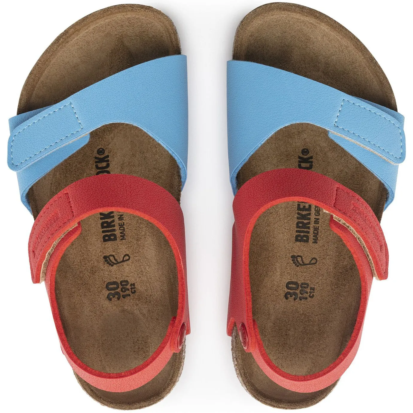 Birkenstock Strap Sandals<Palu Kids Logo Bs Sky Blue/Active Red