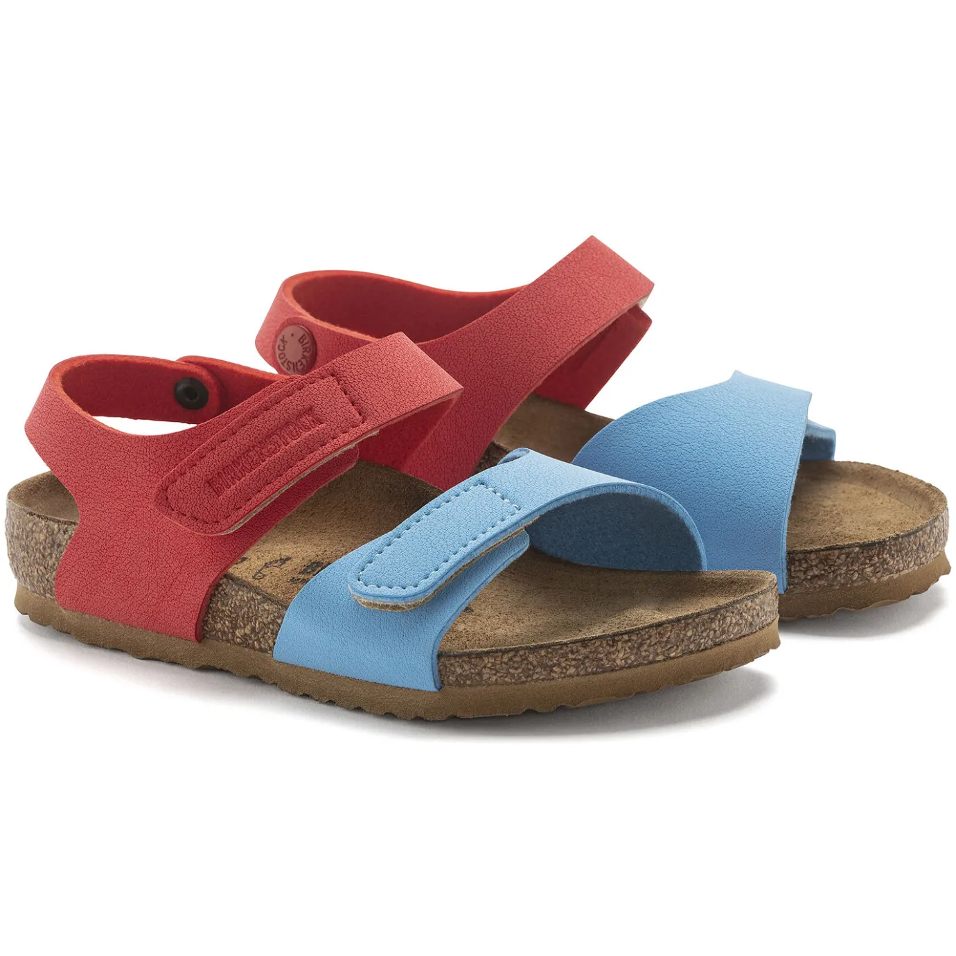 Birkenstock Strap Sandals<Palu Kids Logo Bs Sky Blue/Active Red