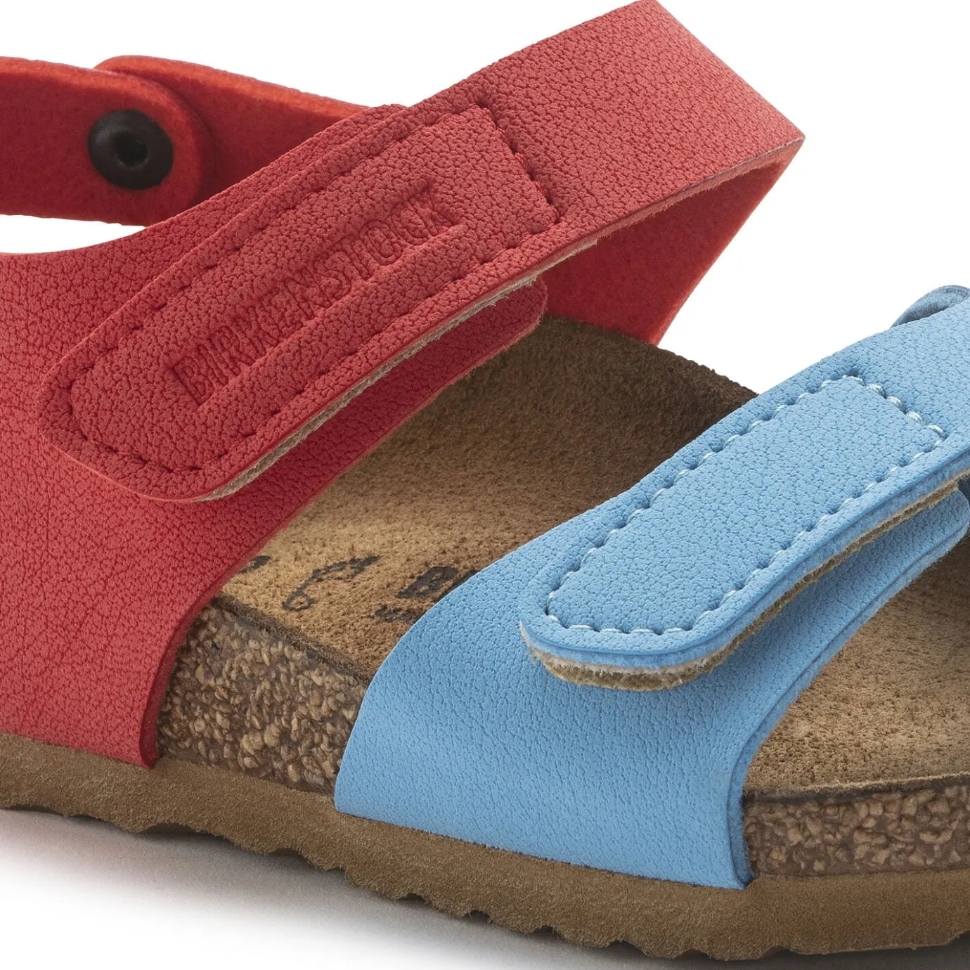 Birkenstock Strap Sandals<Palu Kids Logo Bs Sky Blue/Active Red