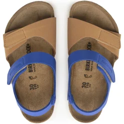 Birkenstock Strap Sandals<Palu Kids Logo Bs Caramel/Ultra Blue