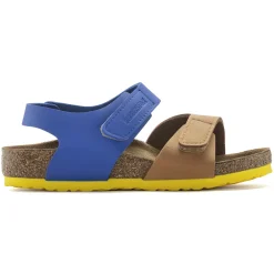 Birkenstock Strap Sandals<Palu Kids Logo Bs Caramel/Ultra Blue