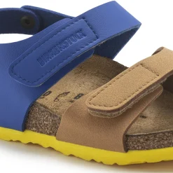 Birkenstock Strap Sandals<Palu Kids Logo Bs Caramel/Ultra Blue