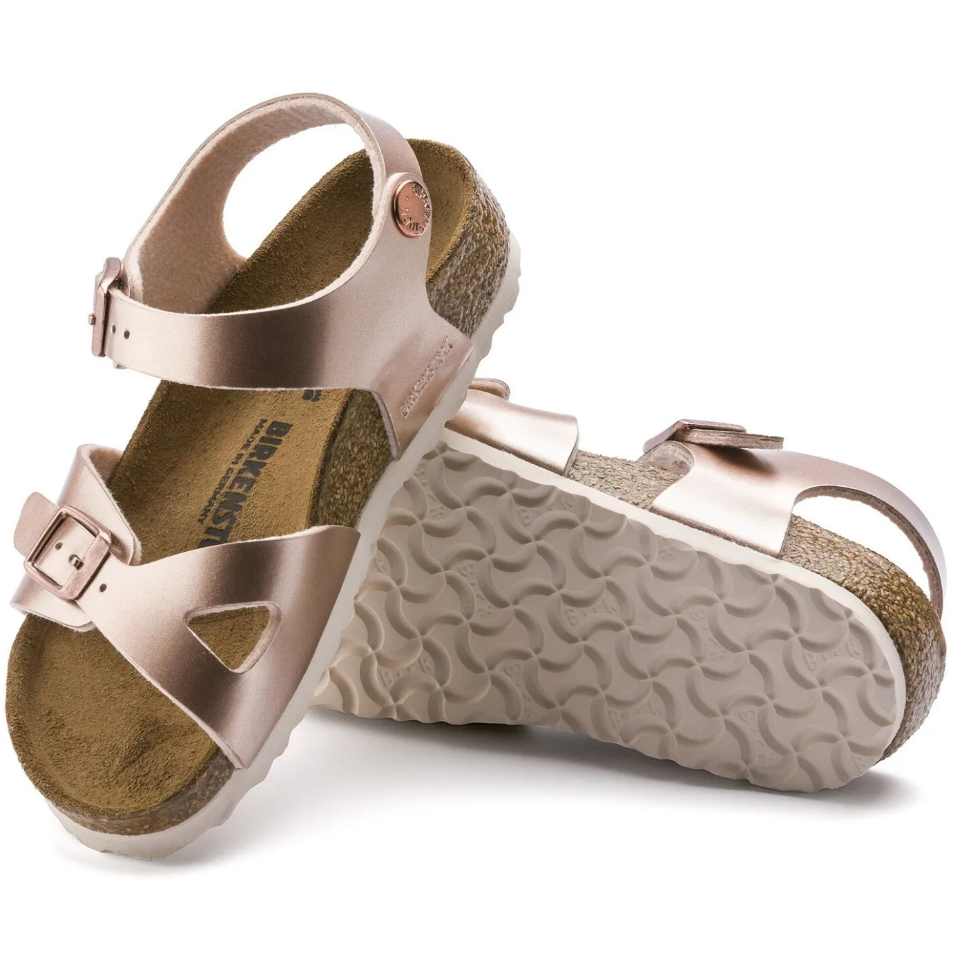 Birkenstock Strap Sandals<Rio Kids Electric Metallic Copper