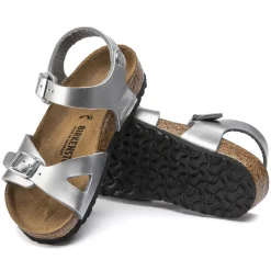 Birkenstock Strap Sandals<Rio Kids Electric Metallic Silver