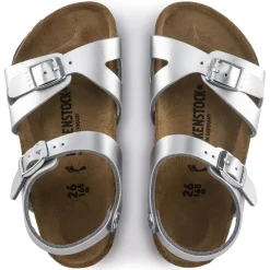 Birkenstock Strap Sandals<Rio Kids Electric Metallic Silver