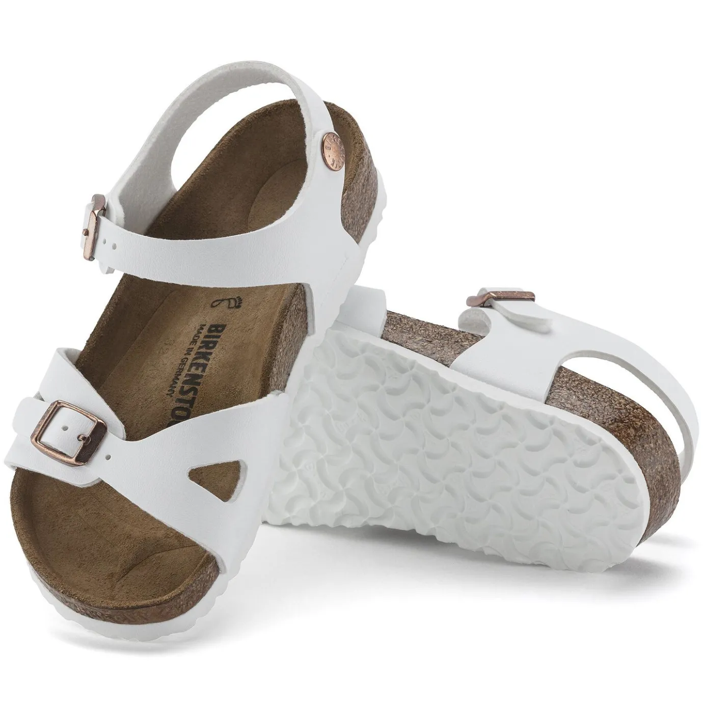 Birkenstock Strap Sandals<Rio Kids White