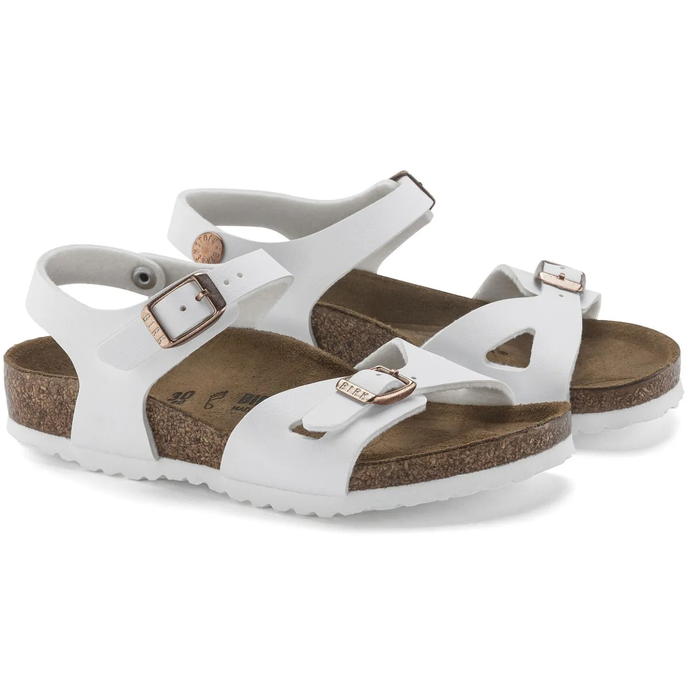 Birkenstock Strap Sandals<Rio Kids White