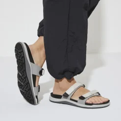 Birkenstock Two-Strap Sandals<Sahara Women Desert Soil Geo Camo Snow White