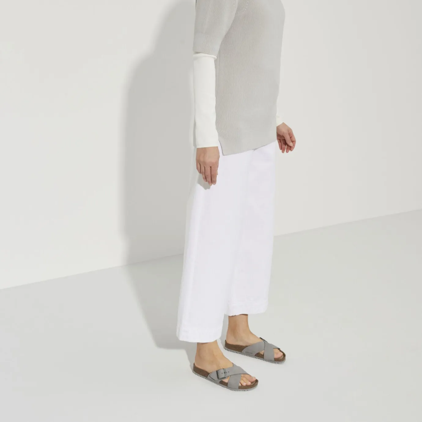 Birkenstock Two-Strap Sandals<Siena Soft Footbed Dove Gray