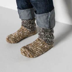 Birkenstock Socks<Slub Block Kids Brown