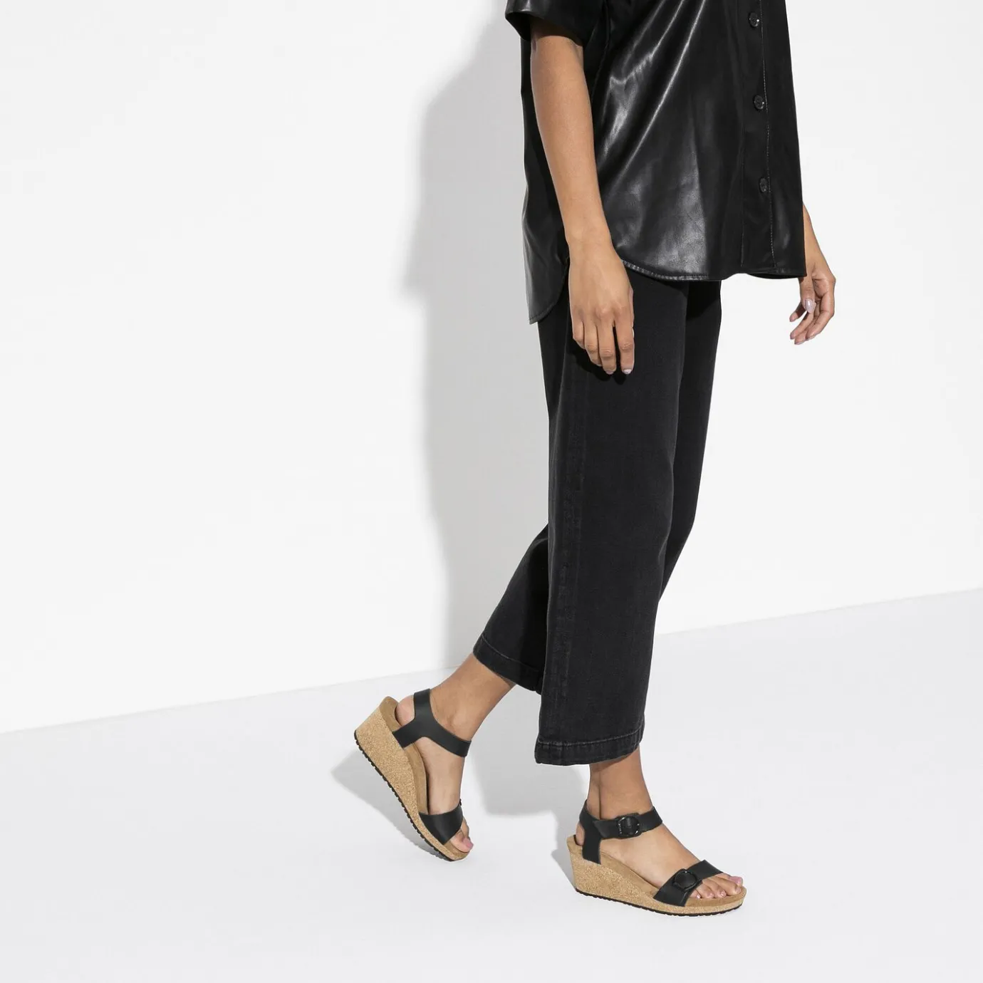 Birkenstock Two-Strap Sandals<Soley Black