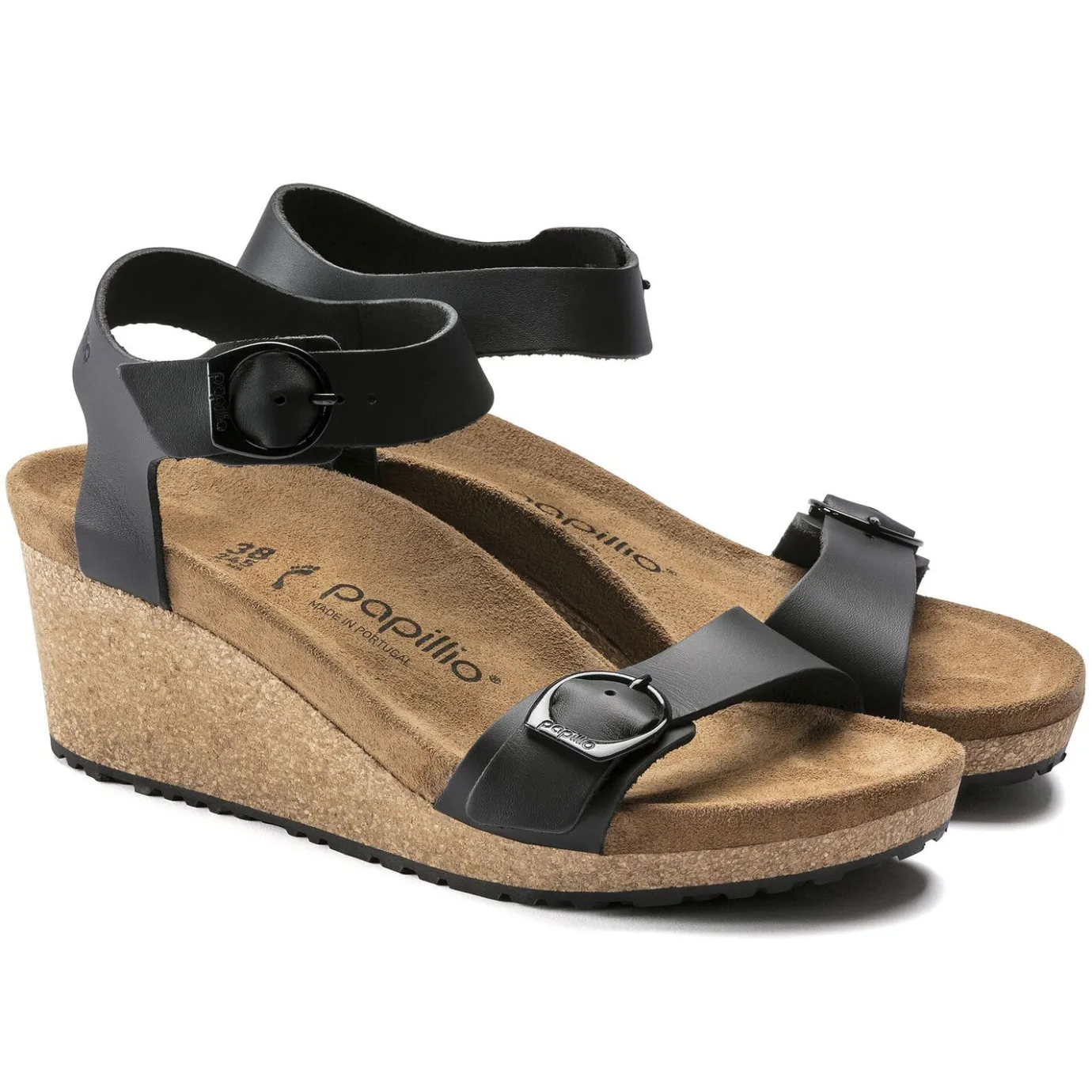 Birkenstock Two-Strap Sandals<Soley Black