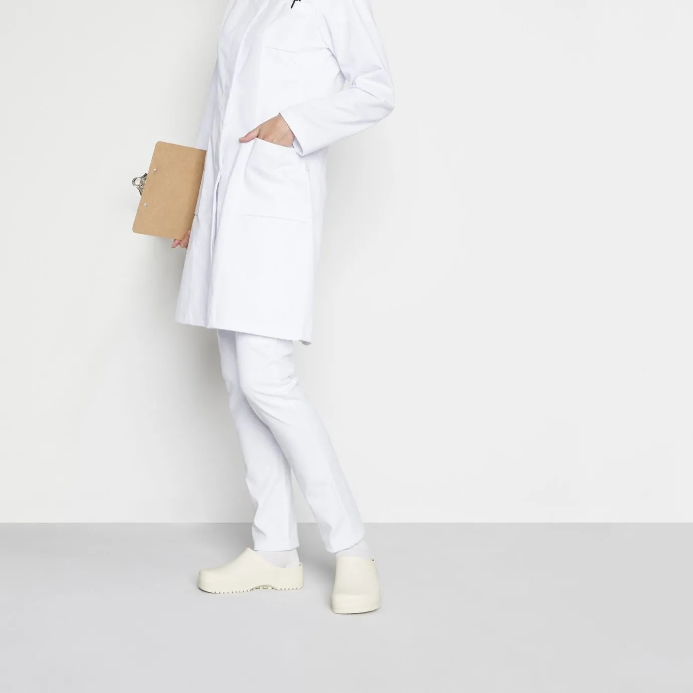 Birkenstock Clogs<Super-Birki White