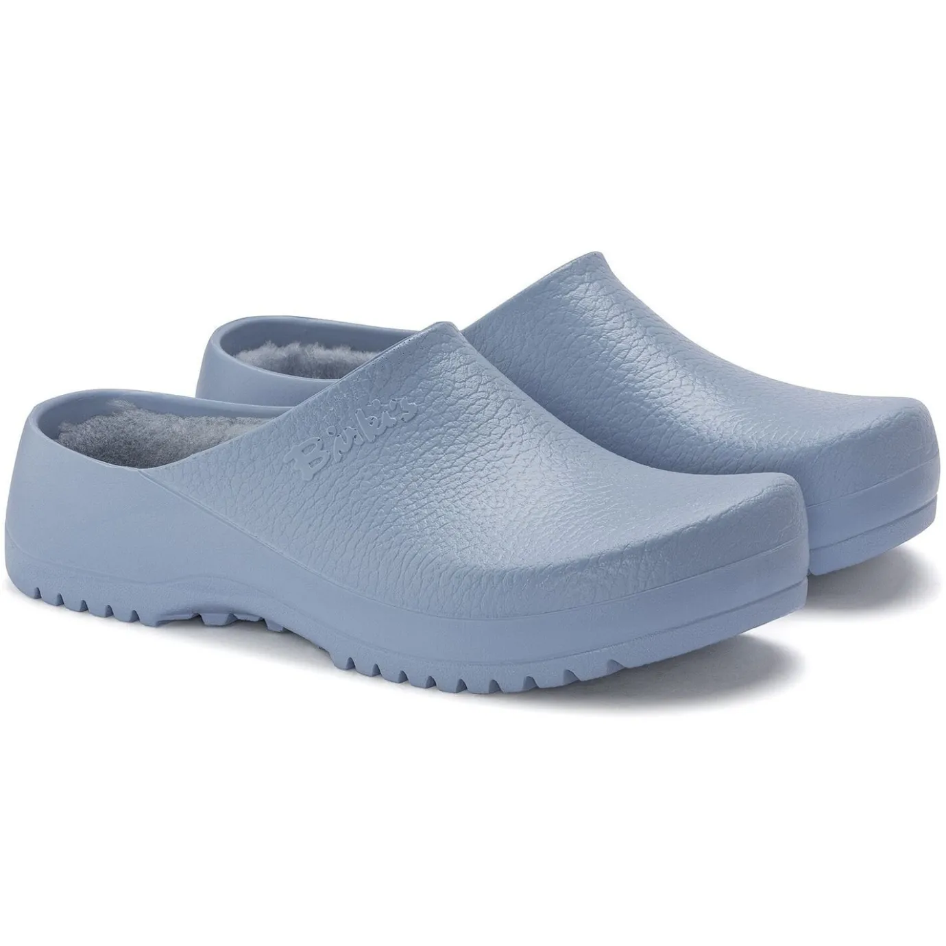 Birkenstock Clogs<Super-Birki Shearling Dusty Blue