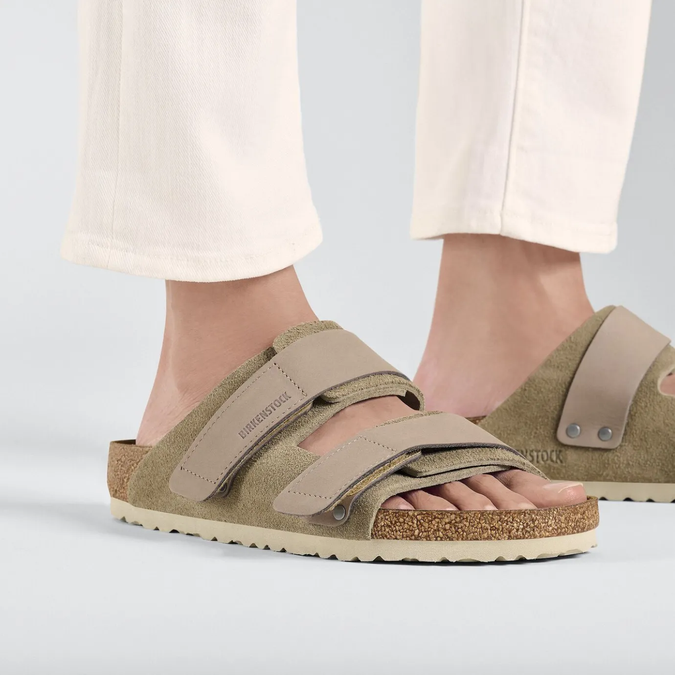 Birkenstock Two-Strap Sandals<Uji Taupe