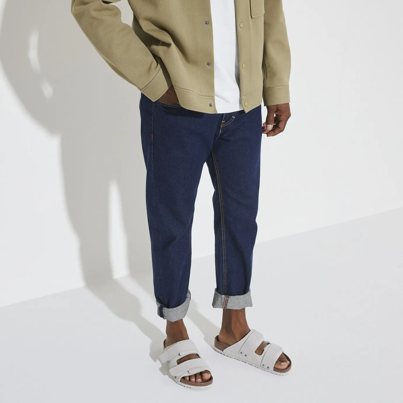Birkenstock Two-Strap Sandals<Uji Antique White