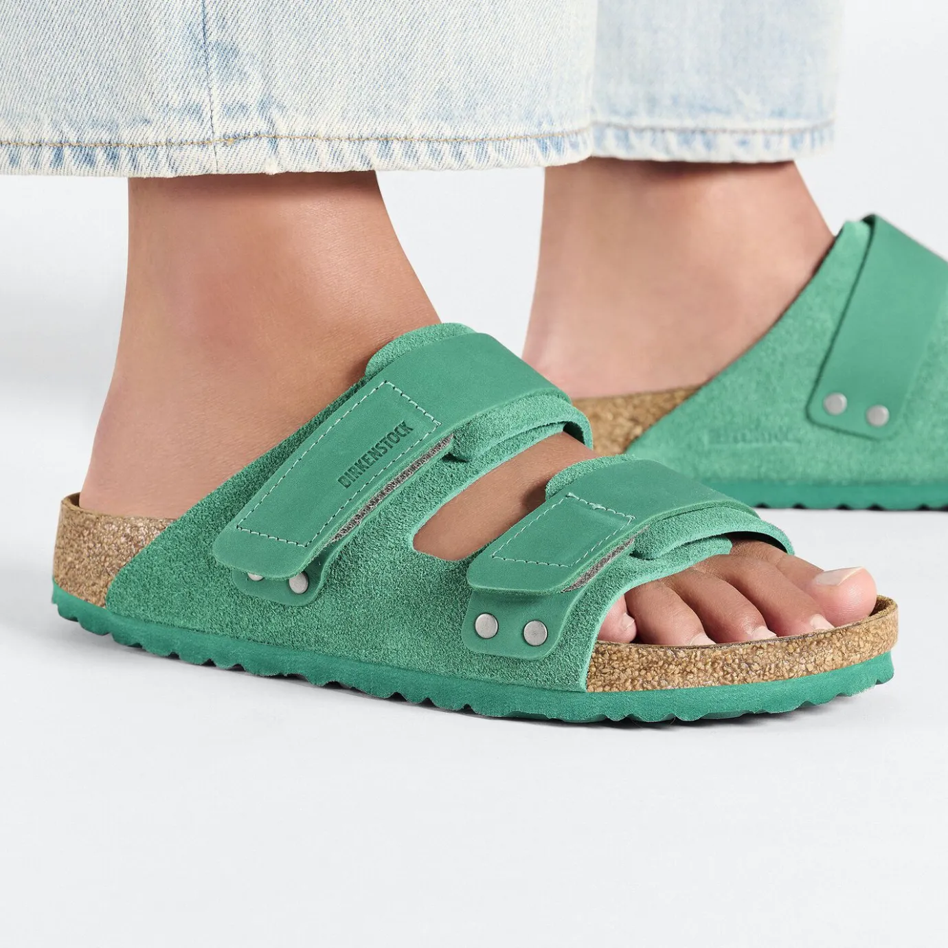 Birkenstock Two-Strap Sandals<Uji Digital Green