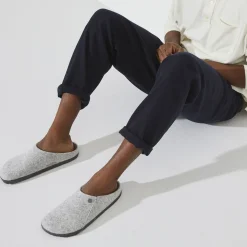 Birkenstock Slippers<Zermatt Light Grey
