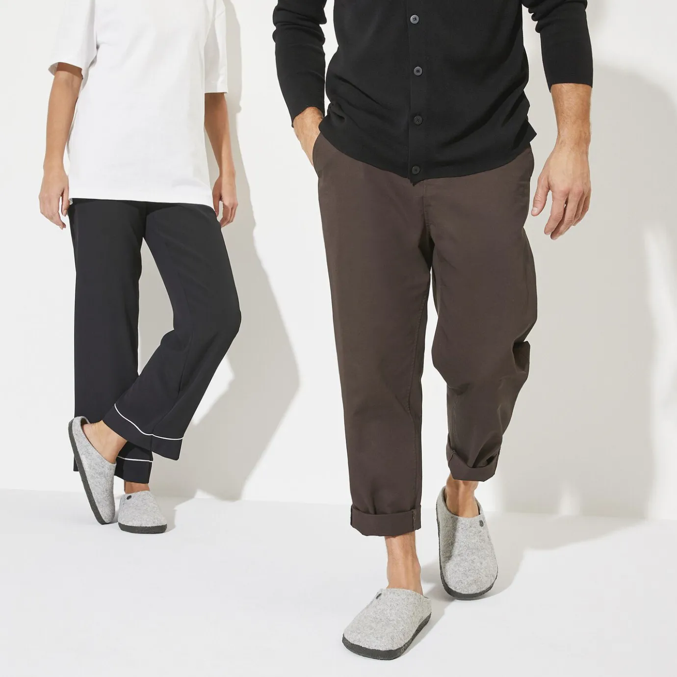Birkenstock Slippers<Zermatt Light Grey