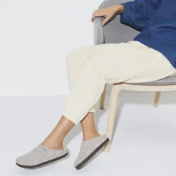 Birkenstock Slippers<Zermatt Shearling Light Grey